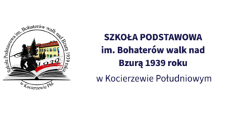 Logo Szkoły Podstawowej im. Bohaterów walk pod Bzurą 1939r. w Kocierzewie Południowym