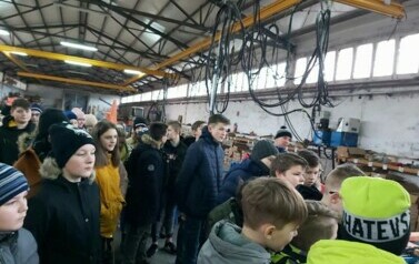 Wycieczka do Zakładu Prefabrykacji Konstrukcji Dachowych 11