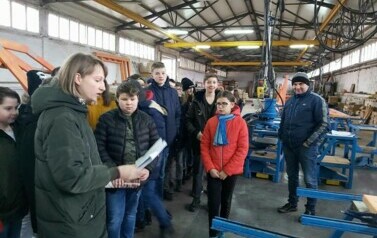 Wycieczka do Zakładu Prefabrykacji Konstrukcji Dachowych 14