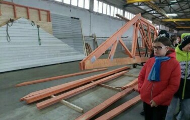 Wycieczka do Zakładu Prefabrykacji Konstrukcji Dachowych 15