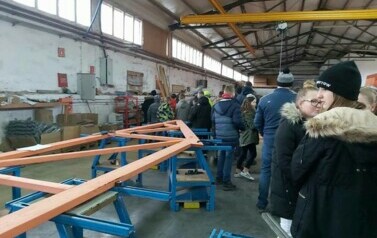 Wycieczka do Zakładu Prefabrykacji Konstrukcji Dachowych 18